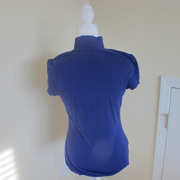 Women's Express Purple Short Sleeve Date night top shirt Size M  GUC - Picture 4 of 4